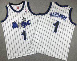 Youth Orlando Magic #1 Penny Hardaway Throwback white basketball jersey-XD