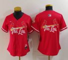 Women Nike St. Louis Cardinals red majestic Baseball Jersey city version-BD 02