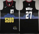 Nike Denver Nuggets #27 Jamal Murray black nba basketball Jerseys city version-XD 01