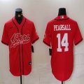 San Francisco 49ers #14 Pearsall red baseball jersey Joint name-BD 02