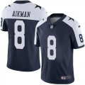 Dallas Cowboys #8 Troy Aikman Nike blue white Color Rush Limited Jersey