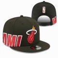 2023 Miami Heat black NBA Snapback Hats 01