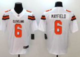 Youth Browns #6 Baker Mayfield white Nike Color Rush Limited Jerseys