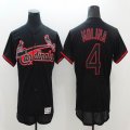 2016 St.Louis Cardinals #4 Yadier Molina black Flexbase Authentic Collection Jersey