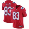 New England Patriots #83 Allen Nike red Color Rush Limited Jersey