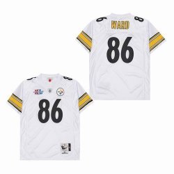 Pittsburgh Steelers #86 Hines Ward White Throwback NFL Jerseys