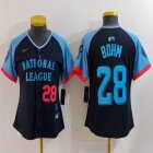 Women National League #28 Alec Bohm Nike Navy 2024 MLB All-Star Game Limited Player Jersey 02