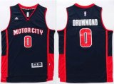 Detroit Pistons #0 Andre Drummond dark blue nba basketball jersyes