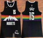 Nike Denver Nuggets #15 Nikola Jokic black nba basketball jerseys-HL