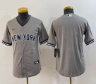 Youth Nike New York Yankees gray MLB baseball Jersey -BD 02