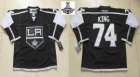 Los Angeles Kings #74 Dwight King Black 2014 NHL champion Jerseys