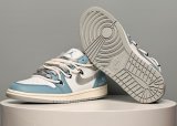 2023 Air Jordan 1 basketball Shoes skyblue white gray