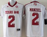 Texas A&M Aggies Johnny Manziel #2 white College Football Jerseys