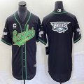 Nike Philadelphia Eagles blank black baseball jerseys Joint name-BD 09