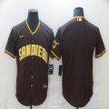 Nike San Diego Padres blank brown majestic MLB jersey-BD