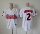 Arizona Diamondback 2 Johnson White baseball jersey