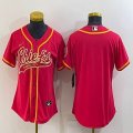 Youth Nike Kansas City blank red baseball jerseys Joint name-BD