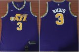 Nike Utah Jazz #3 Ricky Rubio purple nba Jersey