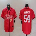 Nike San Francisco 49ers #54 Fred Warner red baseball jerseys Joint name-BD 03