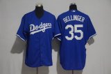 Los Angeles Dodgers #35 Cody Bellinger blue kid majestic baseball Jersey