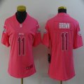 Women Philadelphia Eagles #11 Carson A.J. Brown pink Color Rush Limited Jersey-BD