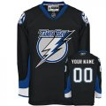 Reebok Tampa Bay Lightning Customized Authentic Black Home Man NHL Jersey