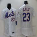 New York Mets #23 Javier Baez white Flexbase Authentic Collection Jersey