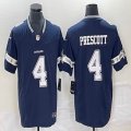 Nike Cowboys #4 Dak Prescott blue Color Rush Limited Jersey-BD 03