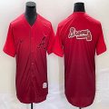 Nike Atlanta Braves blank red majestic baseball MLB Jerseys 01