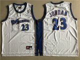 Washington Wizards #23 Michael Jordan white throwback nba jersey