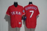 Texas Rangers #7 Ivan Rodriguez Red Flexbase Authentic Collection Jersey