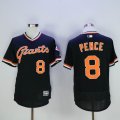 San Francisco Giants Hunter Pence #8 black throwback Flexbase Authentic Collection Jersey