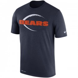 Men\'s Chicago Bears Nike Navy Legend Icon Logo Performance T-Shirt