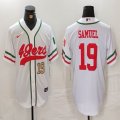 Nike 49ers #19 Deebo Samuel white baseball jerseys Joint name-BD 01