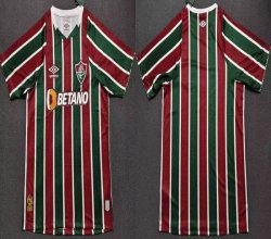 2024-2025 Fluminense club thailand version red green soccer jersey home