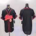 Nike San Francisco black baseball jerseys Joint Name 01