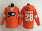 Philadelphia Flyers Claude Giroux 28# orange Ice hockey Hooded Sweatshirt