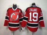 New Jersey Devils #19 Travis Zajac Red NHL Jerseys A patch