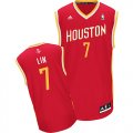 Houston Rockets Jeremy Lin 7# red NBA Revolution 30 Swingman Jerseys