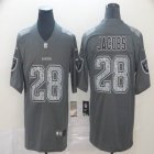 Oakland Raiders #28 Josh Jacobs fashion gray Nike Color Rush Limited Jersey