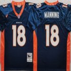 Denver Broncos #18 Peyton Manning Throwback Blue NFL Jerseys