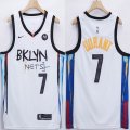 Nike Brooklyn Nets #7 Kevin Durant white NBA Jerseys city version -XD