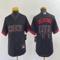 Women Nike Cincinnati Reds #44 Elly De La Cruz black majestic baseball jerseys -BD