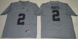 2016 Heather Gray Alabama Crimson Tide Jalen Hurts 2 College Football Limited Jerseys - Gridiron Gray