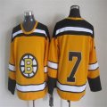 Boston Bruins #7 Phil Esposito CCM yellow hockey Jersey