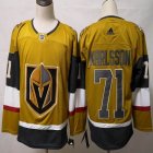 Adidas Vegas Golden Knights #71 William Karlsson yellow hockey Jersey