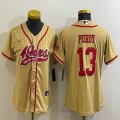 Youth Nike San Francisco 49ers #13 Brock Purdy yellow baseball jerseys Joint name-BD