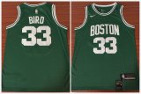 Boston Celtics Larry Bird 33# green nike nba jerseys