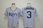 Tampa Bay Rays 3 Longoria gray mlb jerseys