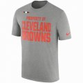 Men's Cleveland Browns Nike Heather Gray Sideline Property Of Facility T-Shirt